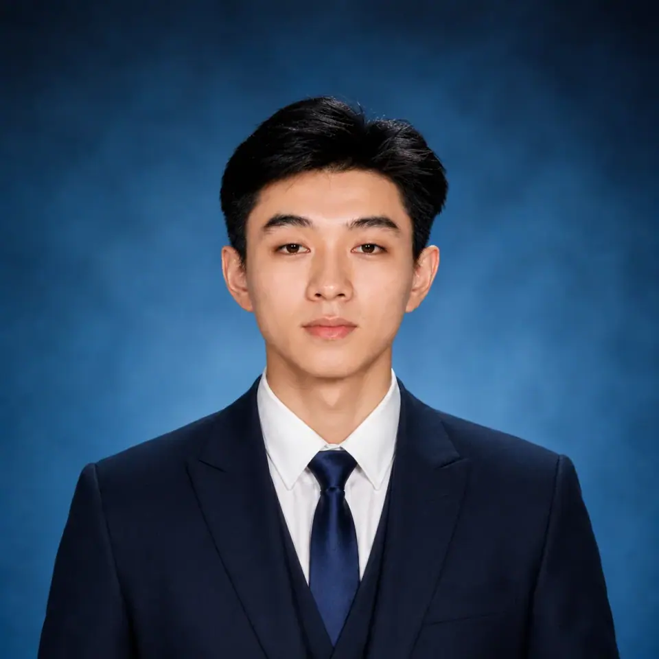 Portrait in blue